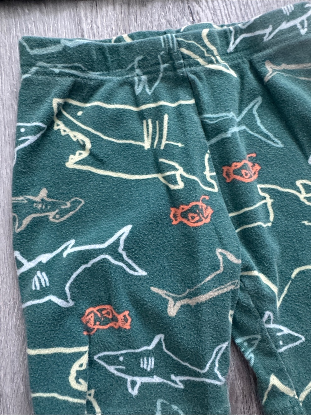EUC Carter's Set of 2 Pajamas Sharks Short Set & Dinosaurs Pants Set Size 5 - Picture 8 of 14